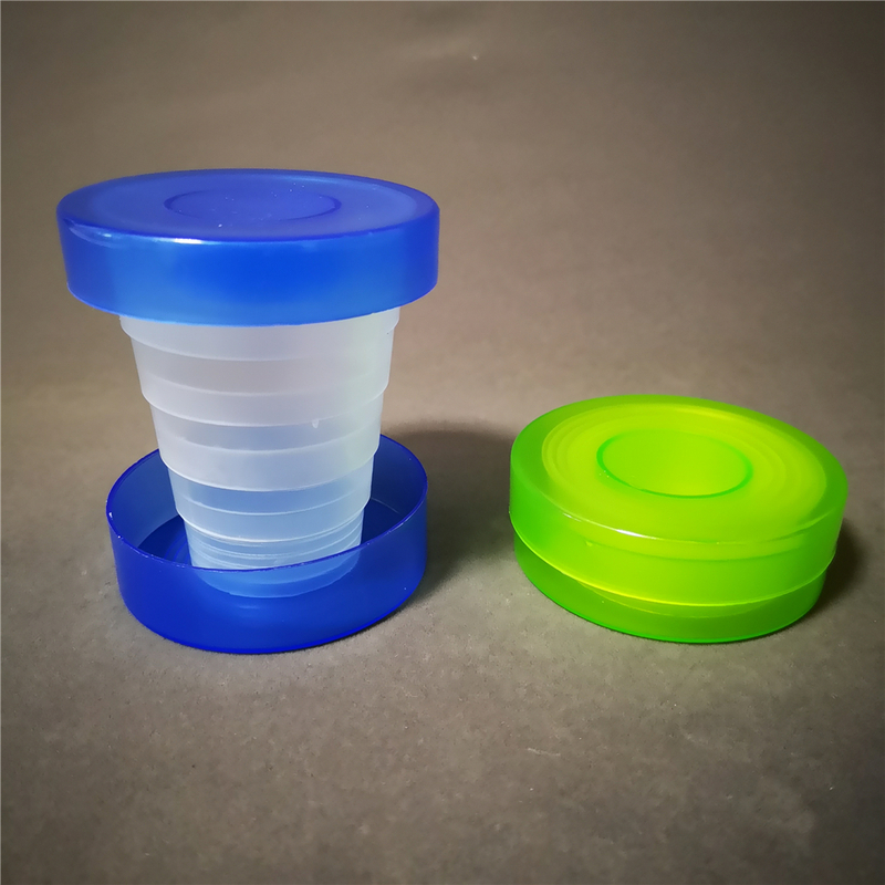 Travel Plastic foldable Collapsible drinking cup with pill box - Xiamen ...