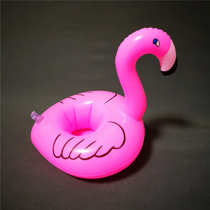 blow up flamingo drink holder