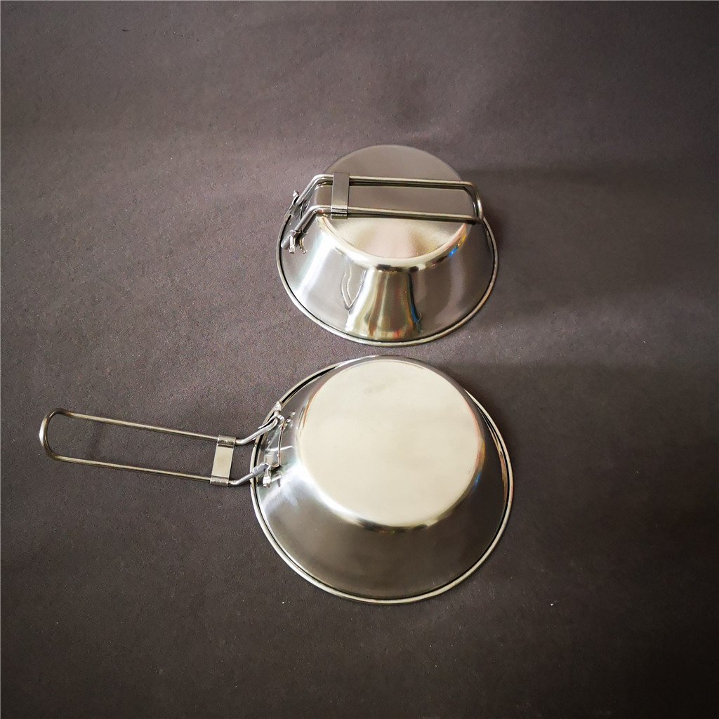Stainless steel outdoor camping trip foldable bowl Xiamen Sunglan Imp