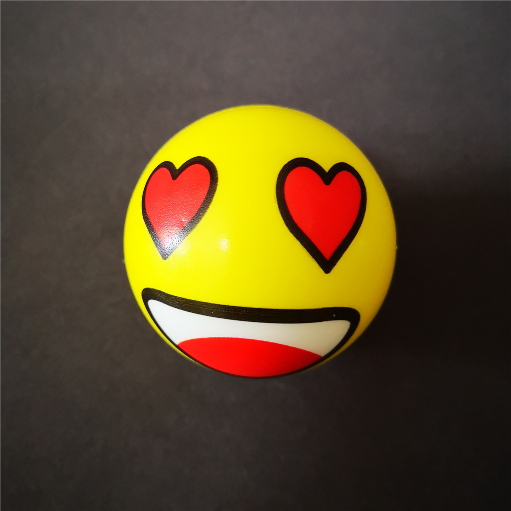 6cm bouncing anti stress novelty emojis funny pu foam balls Xiamen