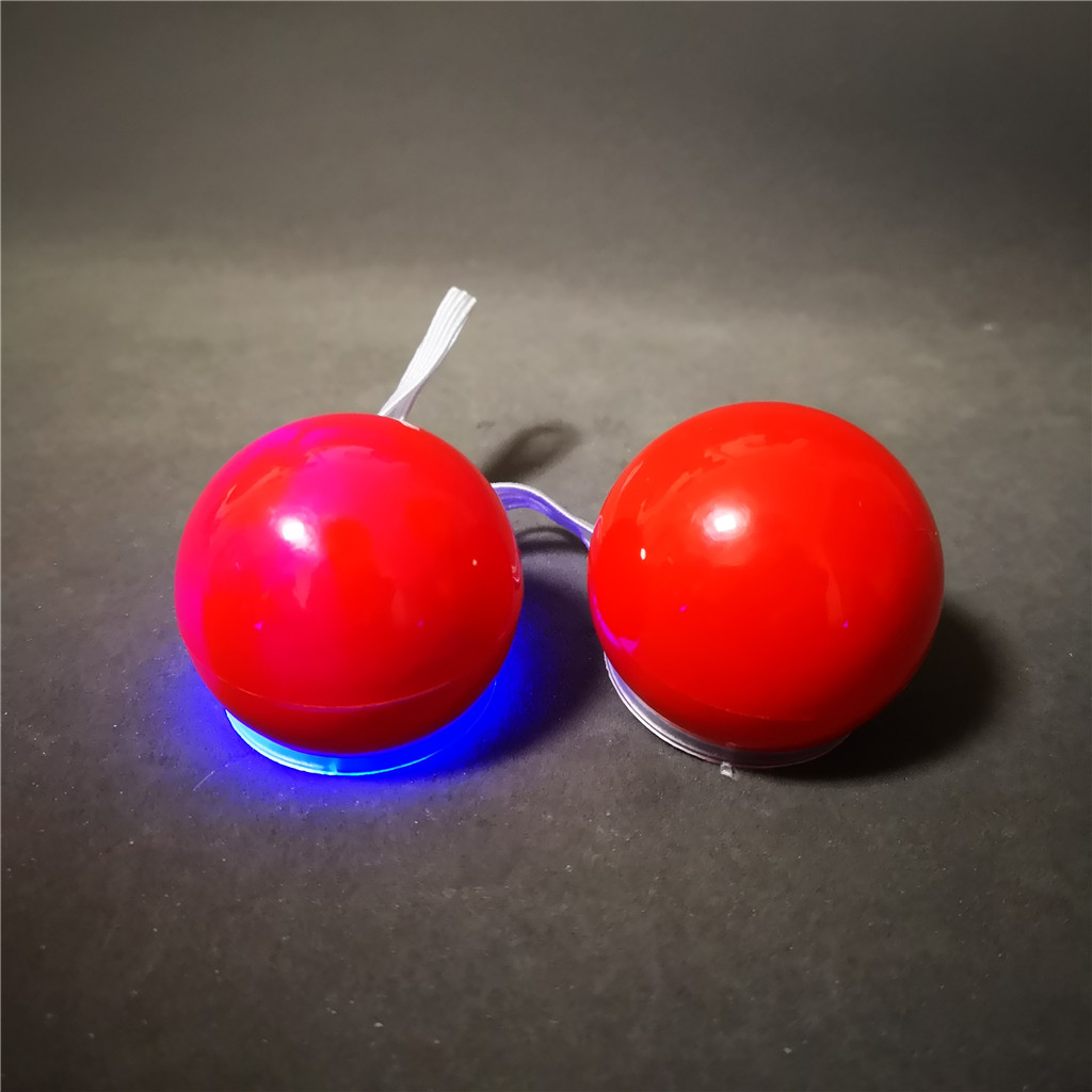 BESPORTBLE 6Pcs Light Up Red Clown Noses For Parties And Cosplay Cute