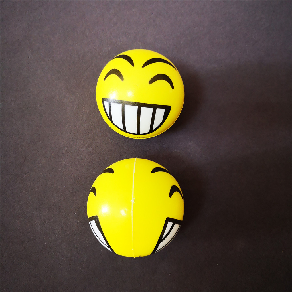 6cm bouncing anti stress novelty emojis funny pu foam balls Xiamen