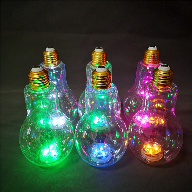 400ML LED flashing PET light Bulb shape drinking cup Xiamen Sunglan Imp. & Exp.Co.,LtdLeading